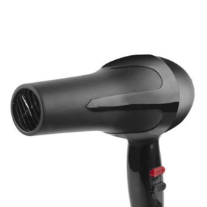 High wattage hair dryer with black finish