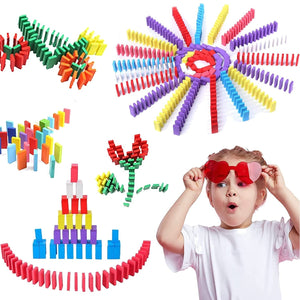 Domino blocks set ready for play