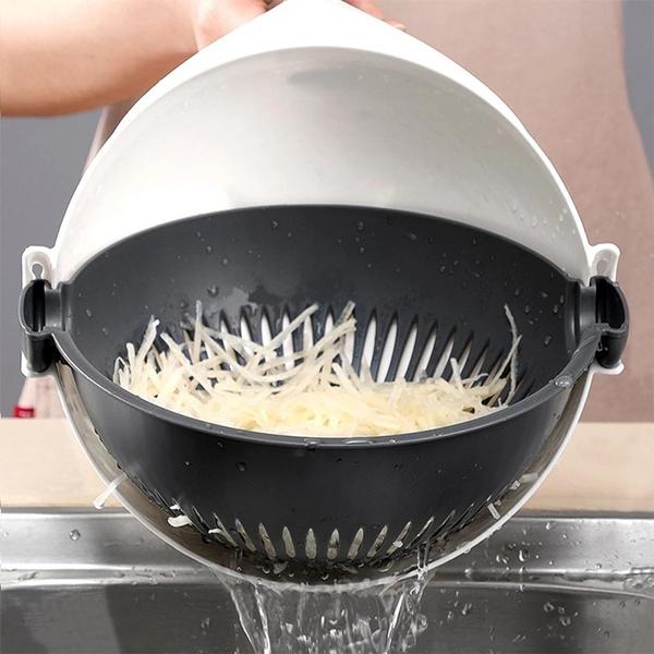 10 in 1 Multifunctional Vegetable Fruits Cutter / Slicer Shredder with Rotating Drain Basket Home & Kitchendarling lifestyle