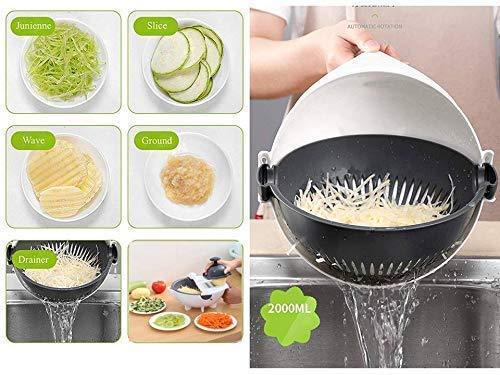 10 in 1 Multifunctional Vegetable Fruits Cutter / Slicer Shredder with Rotating Drain Basket Home & Kitchendarling lifestyle
