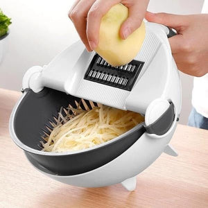 10 in 1 Multifunctional Vegetable Fruits Cutter / Slicer Shredder with Rotating Drain Basket Home & Kitchendarling lifestyle