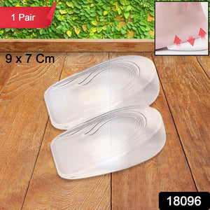 1 Pairs Silicone Heel Pads, Shoes Insole (9×7 Cm)