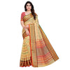 Generic Women's Kota Doria Cotton Woven Butta Saree With Blouse (Beige, 5-6 Mtrs)