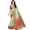 Generic Women's Kota Doria Cotton Woven Butta Saree With Blouse (Pista, 5-6 Mtrs)