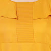Generic Women's Fit And Flare Yellow Dress (Color:Yellow, Material:Polyester)