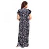Generic Women's Cotton Printed Maxi Nighty (Grey)