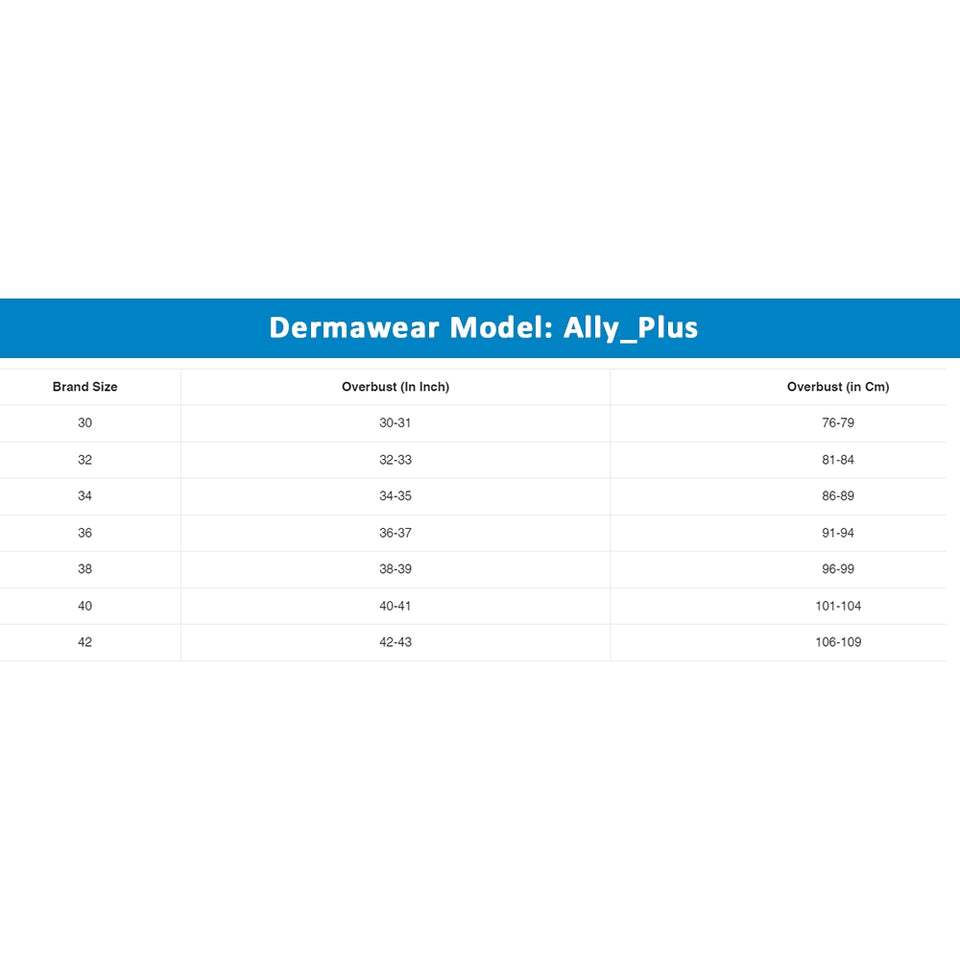 Dermawear Ally Plus Women's 4D Stretch Support Bra (Cream)