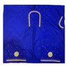 Generic Women's Cotton Silk Self Design Unstitched Blouse Piece (Blue, 80-100 cm)