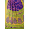 Generic Women's Viscose Rayon Printed Saree With Unstitched Blouse (Blue)