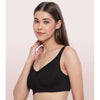 Enamor A112 Women's Cotton Full Support Bra (Black)