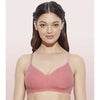 Enamor A042 Women's Cotton Everyday Non Padded And Wirefree Bra (Tomato-Melange)