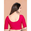Generic Pack Of_2 Women's Hosiery Short Sleeves Round Neck Non-Padded Blouse (Pink)