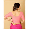 Generic Pack Of_2 Women's Hosiery Short Sleeves Round Neck Non-Padded Blouse (Peach)
