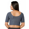 Generic Pack Of_2 Women's Hosiery Short Sleeves Round Neck Non-Padded Blouse (Grey)