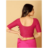 Generic Pack Of_2 Women's Hosiery Short Sleeves Round Neck Non-Padded Blouse (Pink)