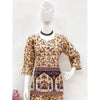 Generic Women's Cotton Jaipuri Printed 3-4th Sleeve Co ord Set (Multicolor)
