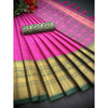Generic Women's Cotton Silk Printed Saree With Unstitched Blouse 5.5Mtr (Pink)