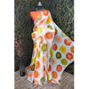 Generic Women's Cotton Linen Woven Design Saree With Unstitched Blouse 5.5Mtr (Orange)