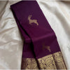 Generic Women's Silk Printed Saree With Unstitched Blouse 5.5Mtr (Wine)