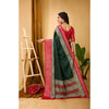 Generic Women's Soft Dola Cotton Kalamkari Printed Saree With Unstitched Blouse 5.5Mtr (B.Green)