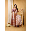 Generic Women's Soft Cotton Silk Printed Saree With Unstitched Blouse 5.5Mtr (Maroon)
