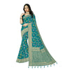 Generic Women's Banarasi Printed Saree With Unstitched Blouse 5.5Mtr (Rama)