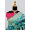 Generic Women's Banarasi Printed Saree With Unstitched Blouse 5.5Mtr (Rama)