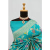 Generic Women's Banarasi Printed Saree With Unstitched Blouse 5.5Mtr (Rama)