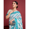 Generic Women's Jamdani Cotton Silk Printed Saree With Unstitched Blouse 5.5Mtr (Rama)