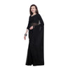 Generic Women's Dyed Solid Saree With Unstitched Blouse 5.5Mtr (Black)
