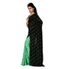 Generic Women's Georgette Printed Saree With Unstitched Blouse 5.5Mtr (Green)