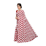 Generic Women's Georgette Printed Saree With Unstitched Blouse 5.5Mtr (W.Red)
