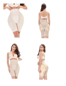 4-in-1 Shaper - Quick Slim Shape Wear Tummy, Back, Thighs, Hips - Black/Efffective Seamless Tummy Tucker