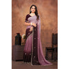 Generic Women's Chiffon Embroidred Saree With Unstitched Blouse 5.5Mtr (Beige)