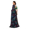Generic Women's Georgette Printed Saree With Unstitched Blouse 5.5Mtr (Green)