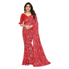 Generic Women's Georgette Printed Saree With Unstitched Blouse 5.5Mtr (Red)