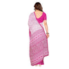Generic Women's Georgette Printed Saree With Unstitched Blouse 5.5Mtr (Pink)