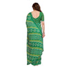 Generic Women's Georgette Printed Saree With Unstitched Blouse 5.5Mtr (Green)