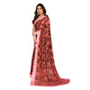 Generic Women's Georgette Printed Saree With Unstitched Blouse 5.5Mtr (Maroon)