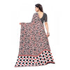 Generic Women's Georgette Printed Saree With Unstitched Blouse 5.5Mtr (Red)