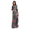 Generic Women's Georgette Printed Saree With Unstitched Blouse 5.5Mtr (Pink)