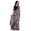 Generic Women's Georgette Printed Saree With Unstitched Blouse 5.5Mtr (Pink)