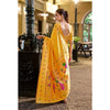 Generic Women's Silk Blend Paithani Weaving Saree With Unstitched Blouse 5.5Mtr (Mustard)