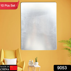 Large square adhesive mirrors for bathroom use